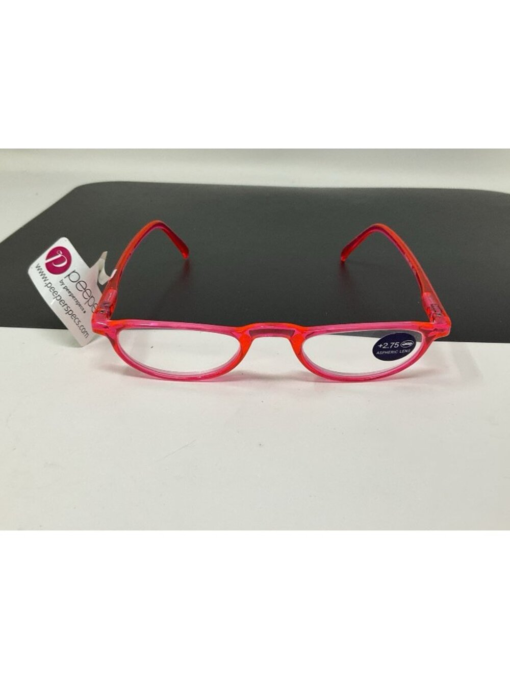 Peepers color Run Pink +2.75  Slim Reading Glasses 286